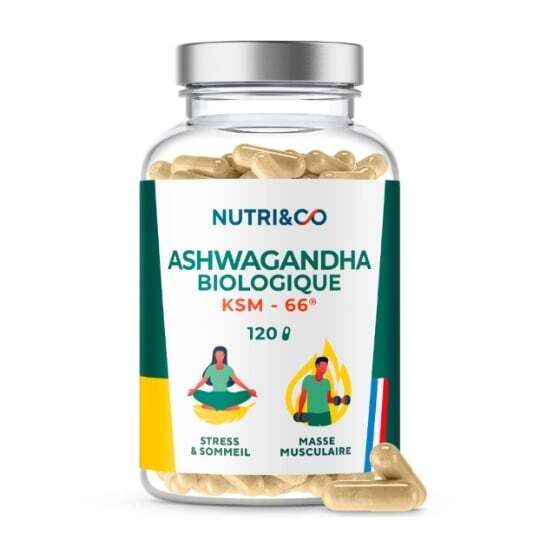 Nutri&Co Ashwagandha Bio KSM-66® - 120 gélules