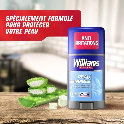 WILLIAMS Expert Déodorant Stick Peaux Sensibles 48H 75 ml
