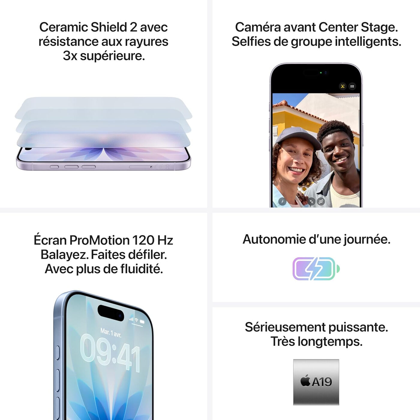 Apple iPhone 17 256 Go - lavande