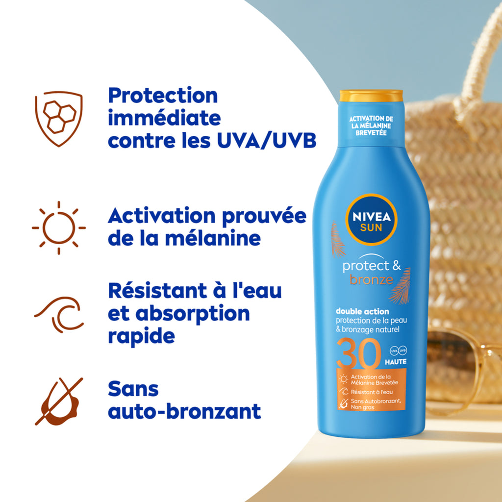 NIVEA SUN Protect & Bronze Lait solaire SPF 30 - 200 ml