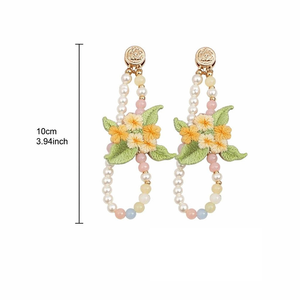 Huacan Boutons de manchette Fleurs de printemps