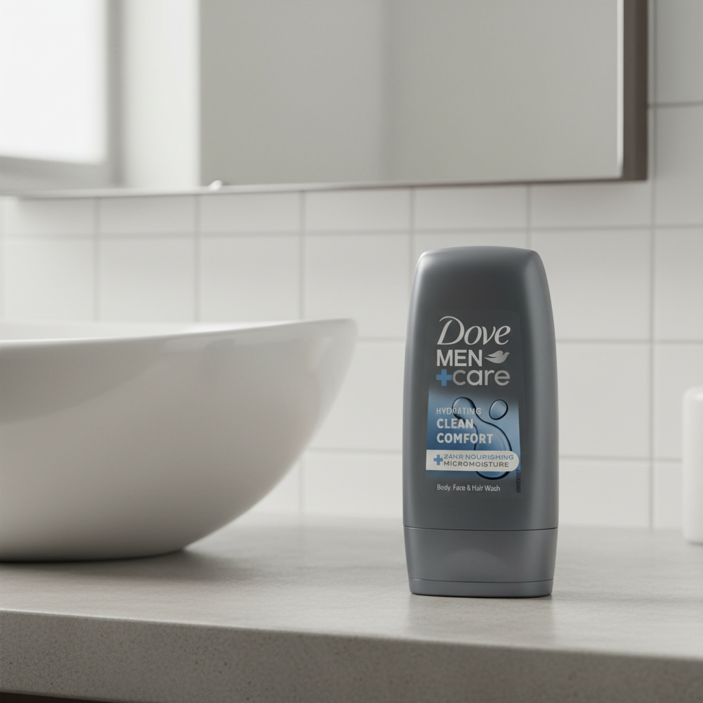 Dove Men+Care Gel Douche Hydratant 3-en-1 Cheveux, Visage et Corps Clean Comfort 55 ml