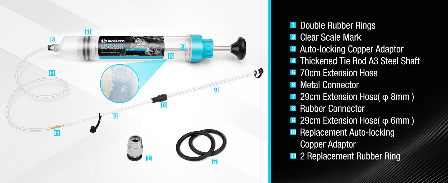DURATECH 200 CC Seringue d'absorption d'huile