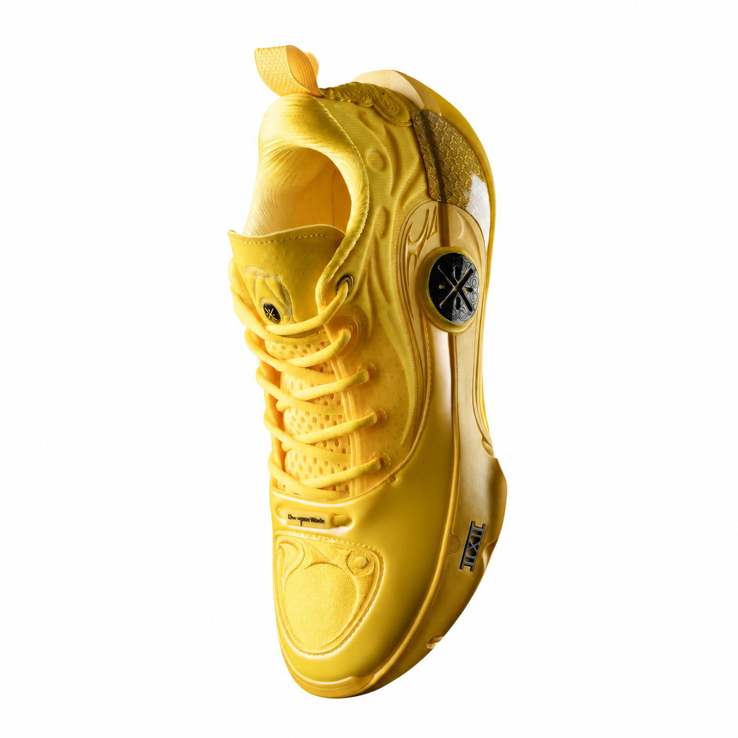 EU43 2/3 LI-NING Weide Dao 12 Chaussures de basket professionnel pour homme intérieur et extérieur - Jaune éclatant