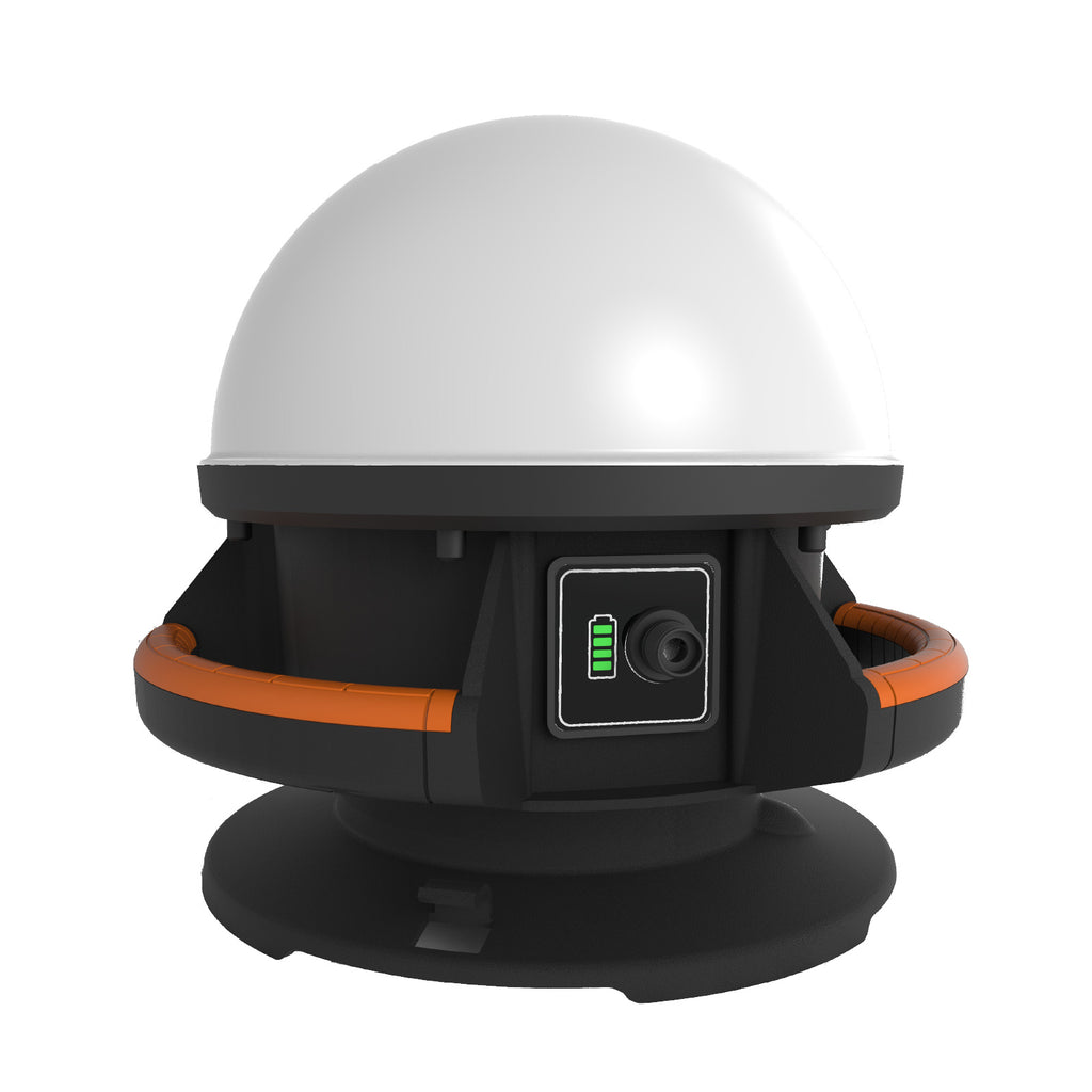 KYF Projecteur de chantier hybride 50 W 360 ° à pince, 5 500 lm, avec batterie externe
