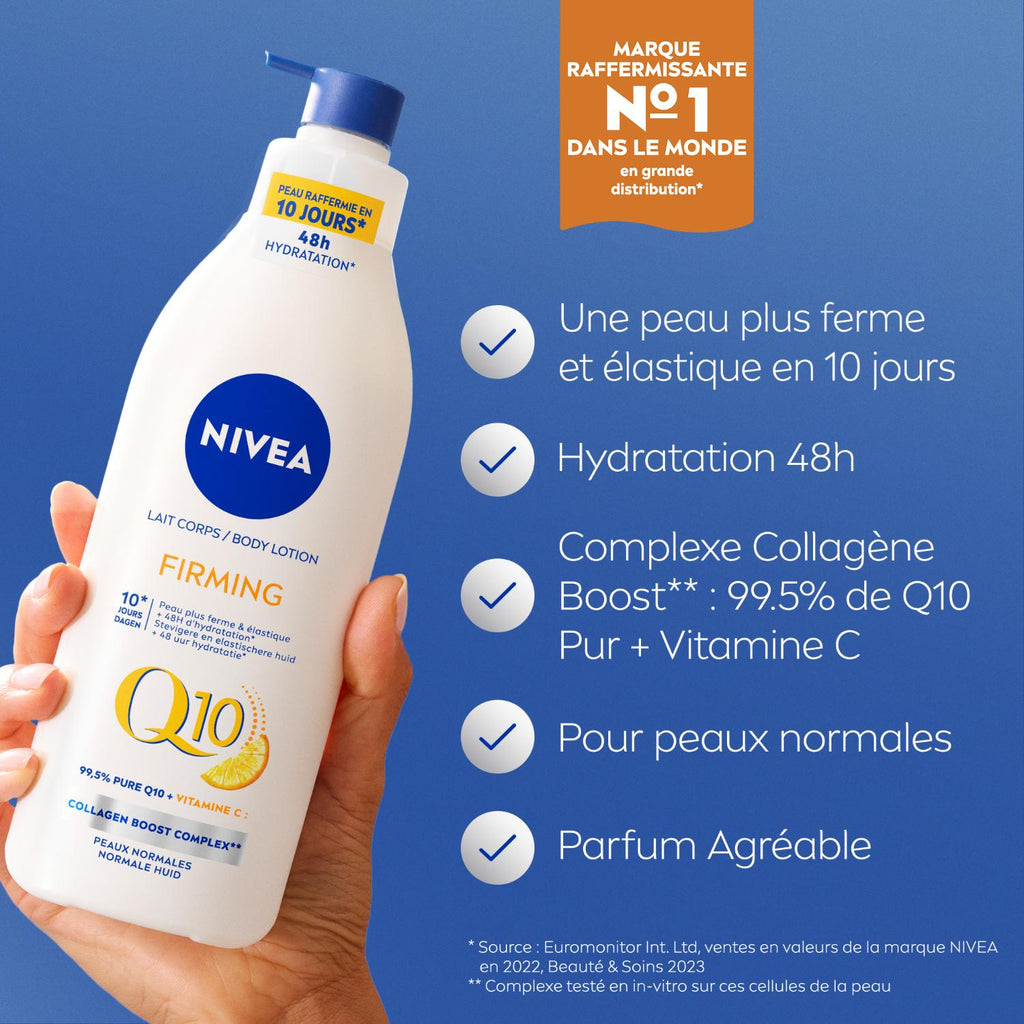 NIVEA Q10 Lait Corps Fermeté Hydratant Q10 + Vitamine C 400 ml