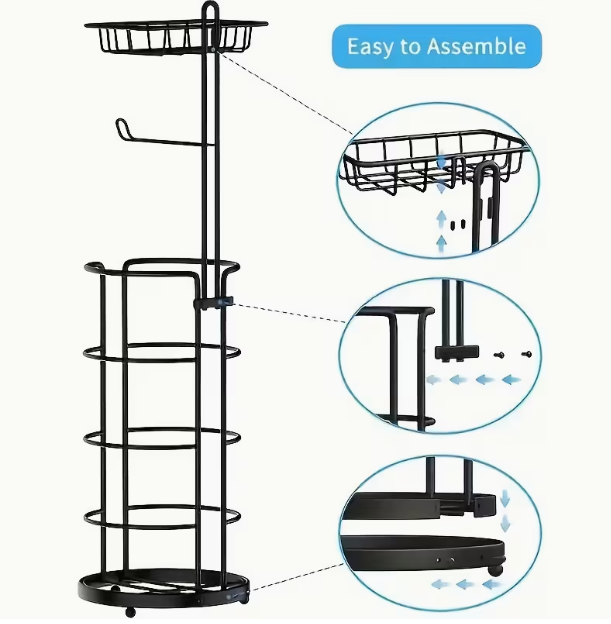 SRD porte-papier essuie-tout sur pied multicouche, modèle A
