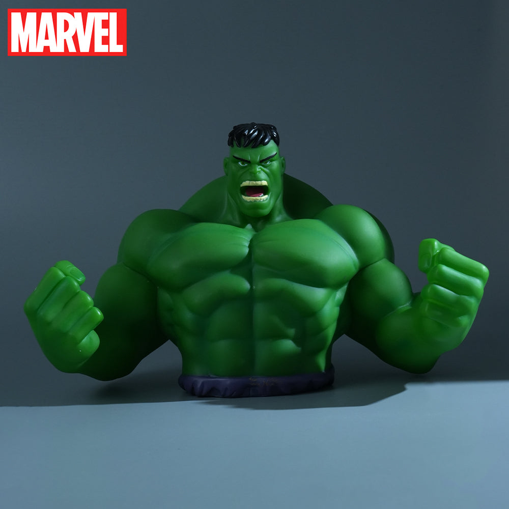 Tirelire Marvel Hulk Verte Officielle 3D en PVC – Figurine Collectible Étanche et Antichoc pour Pièces, Décoration de Bureau ou Cadeau Économies