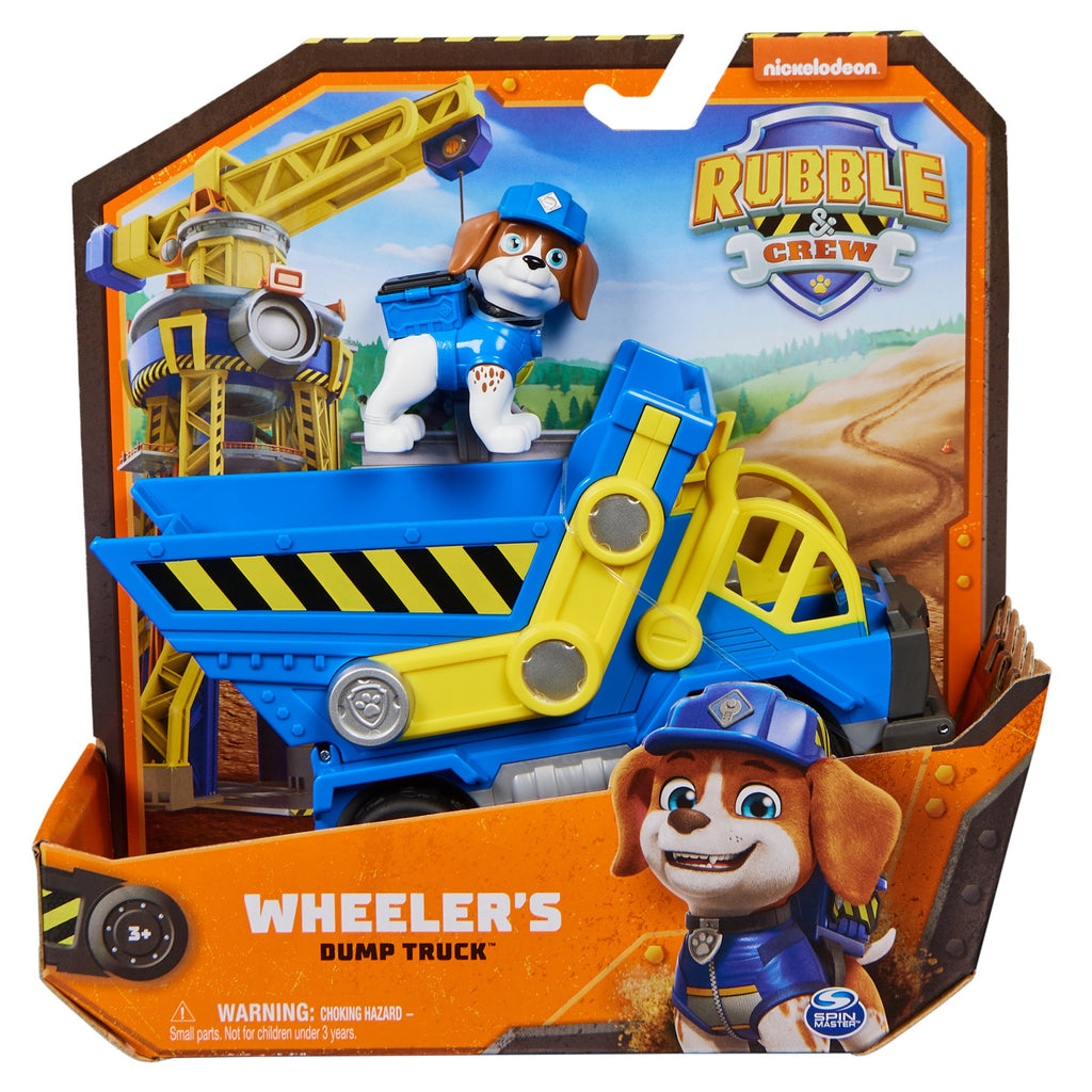 PAW Patrol Rubble & Crew Benji Véhicule de Construction avec Figurine Amovible Coffret de Jeu (6066528)