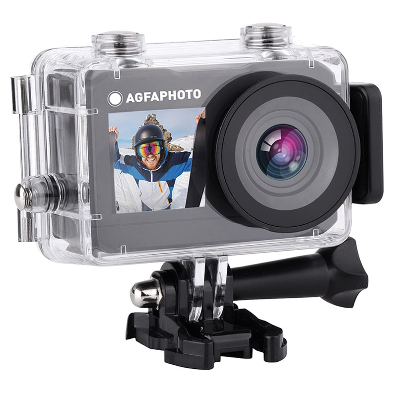 AgfaPhoto Actioncam 2.7K avec boîtier étanche et accessoires