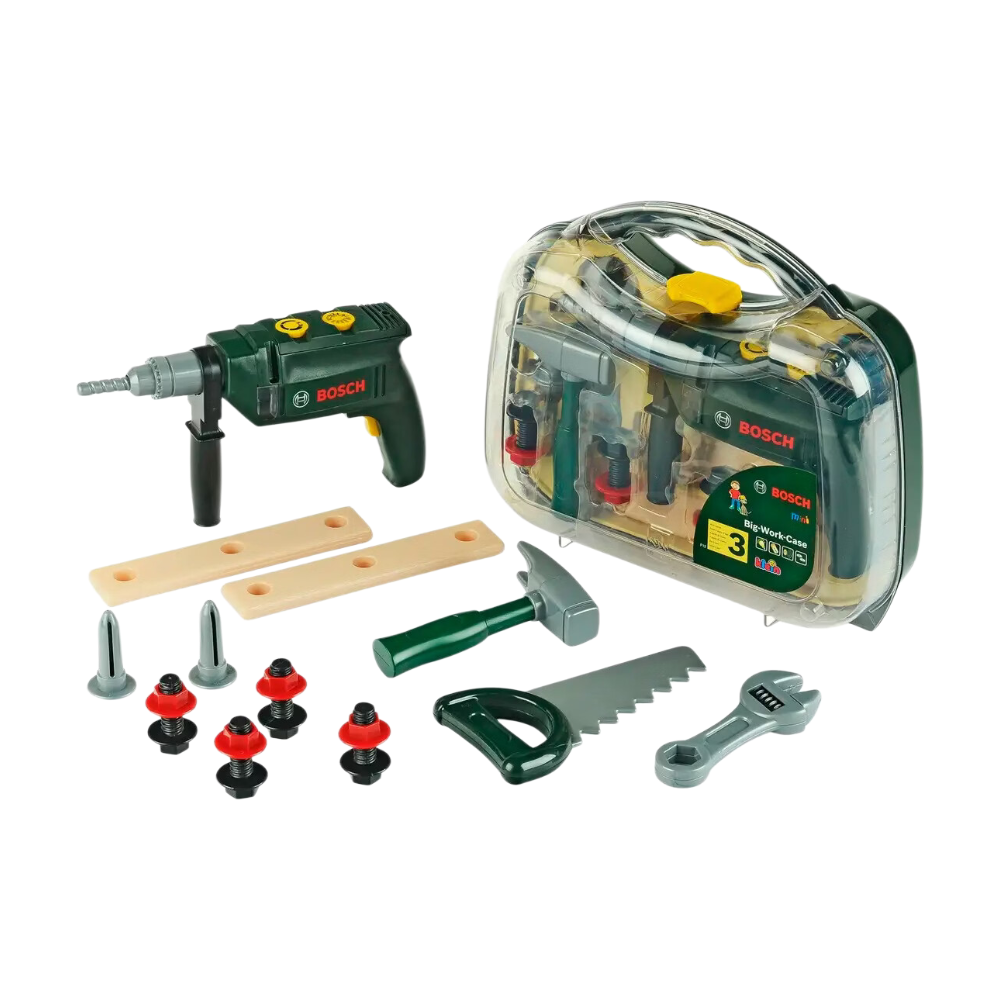 Theo Klein 8416 Boîte à outils Bosch grande, Coffret d'en outils 16 pièces