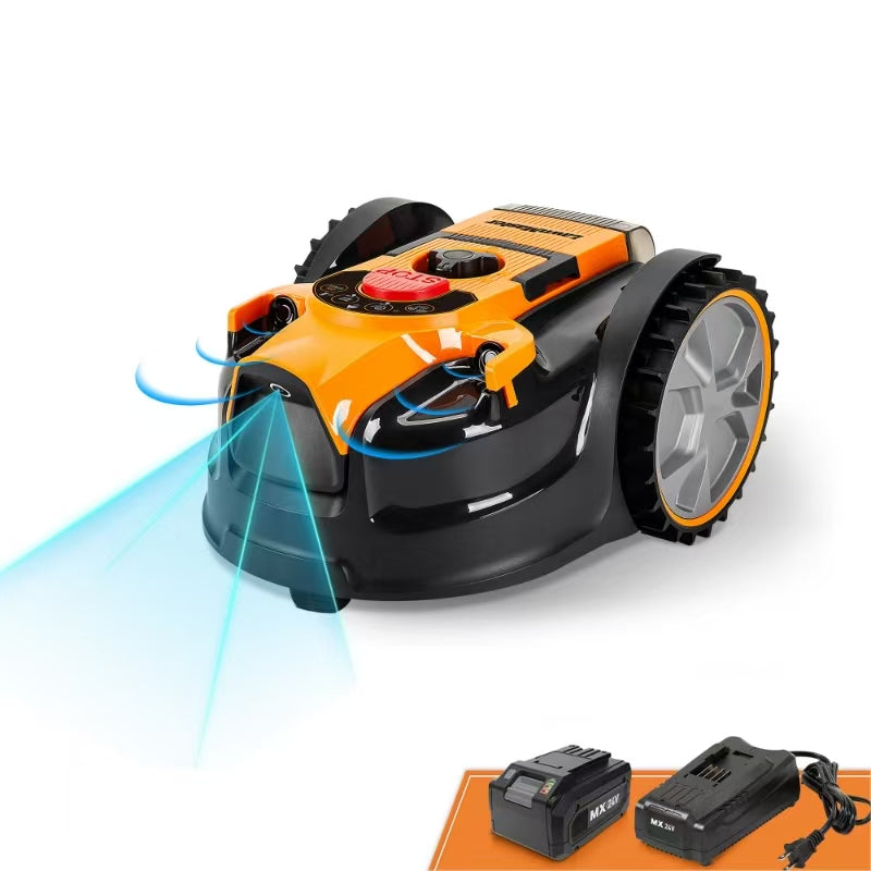 LawnMaster VBRM16-03 OcuMow Robot tondeuse sans fil jusqu'à 150 m² sans câble évitement d'obstacles