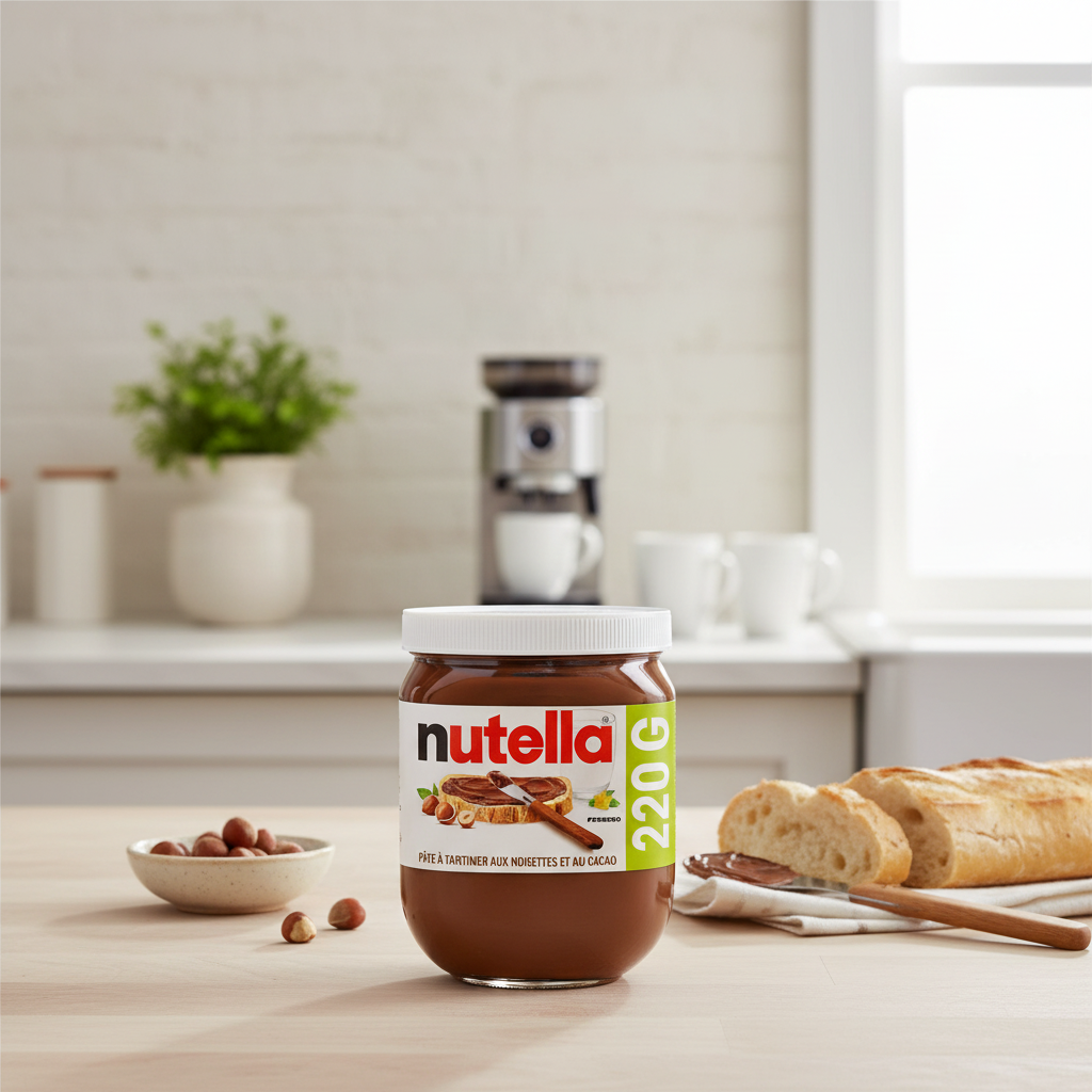 Nutella pâte à tartiner aux noisettes et au cacao 220 g