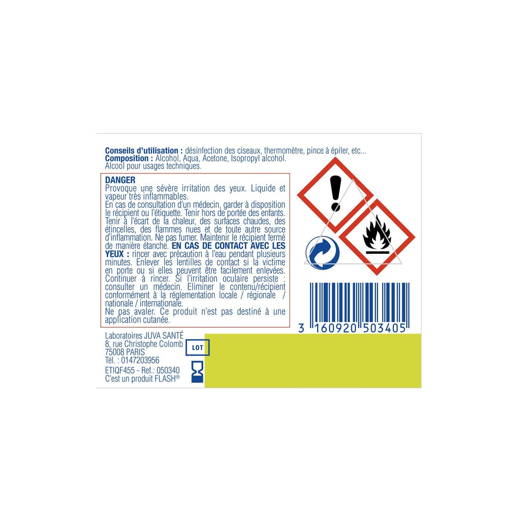 MERCUROCHROME Alcool désinfectant à 90% pour matériel et instruments 100 ml