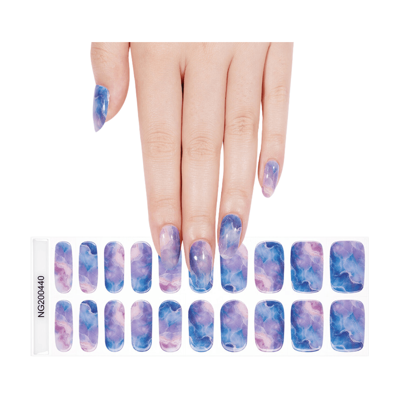 MeoMagic 14-194 Autocollants gels pour ongles - 20 pièces