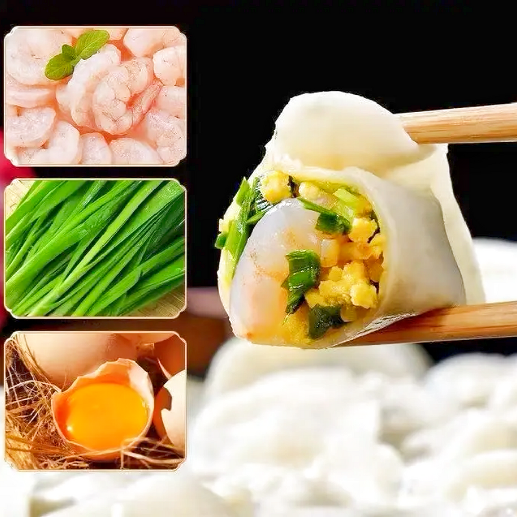 FRESHASIA Raviolis porc, crevettes, ciboulette et œuf 400 g