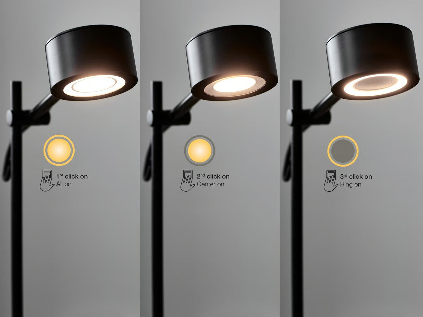 Suspension CLYDE 4-Spot - LED intégrée métal noir - fonction de mémoire réglable en 3 étapes IP20 - Nordlux, Intérieur