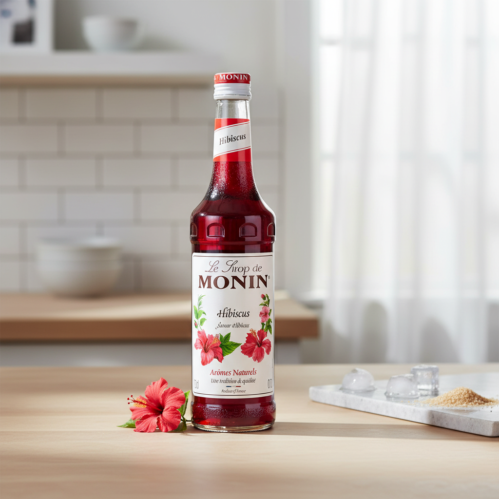 MONIN Sirop saveur hibiscus - 700 ml