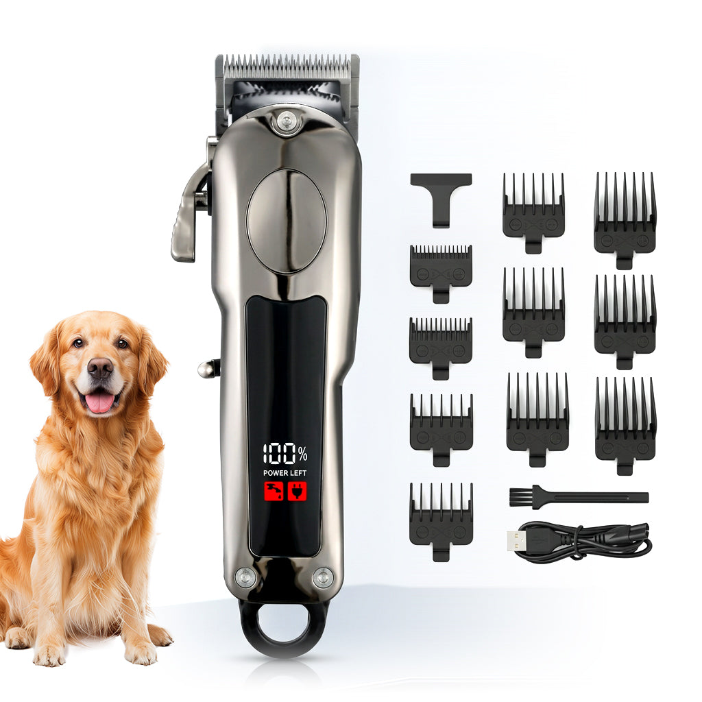 Blinkit tondeuse pour animaux conçue pour les poils épais et lourds / faible bruit avec 10 sabots, rechargeable