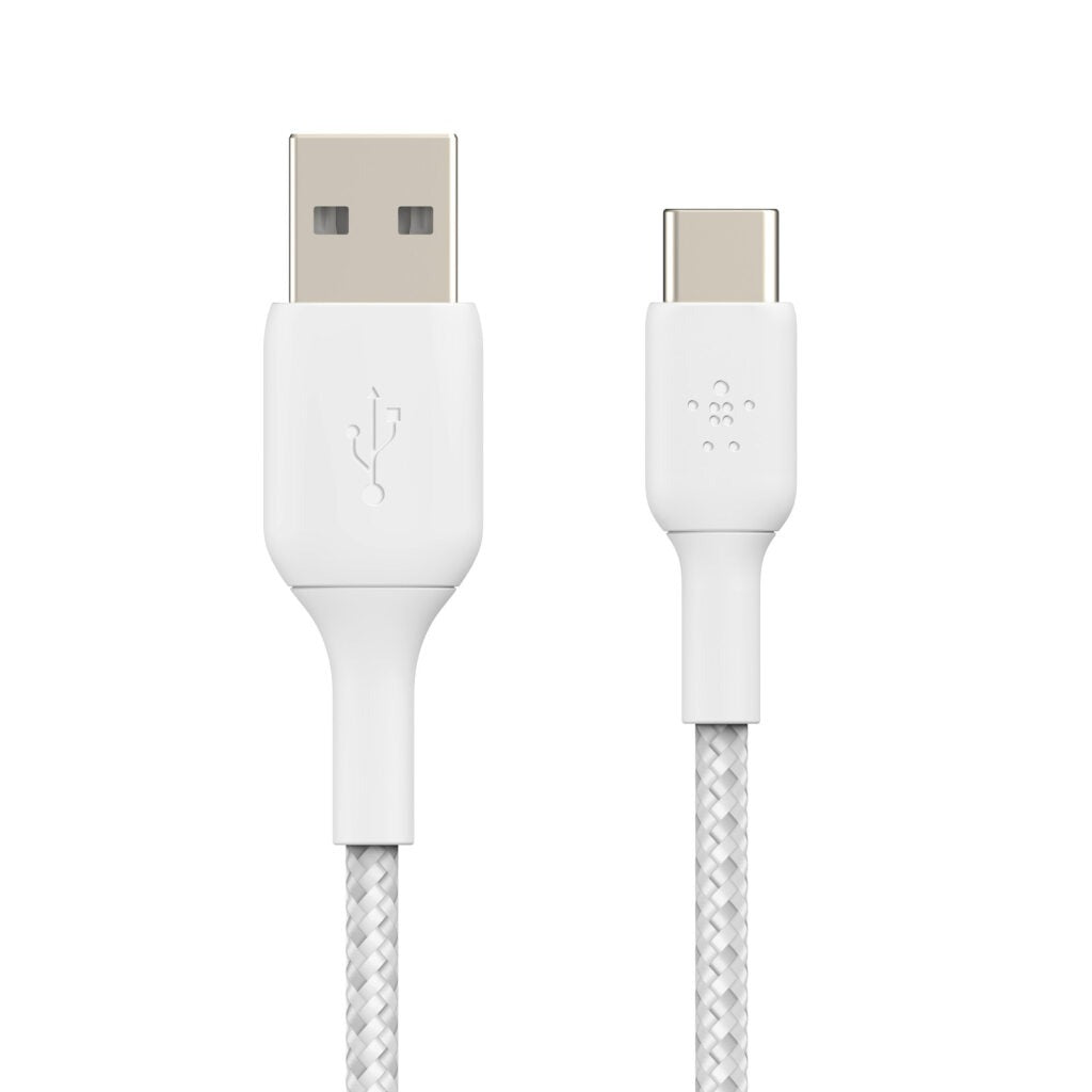 Belkin Câble tressé USB-A vers USB-C blanc - 3 m