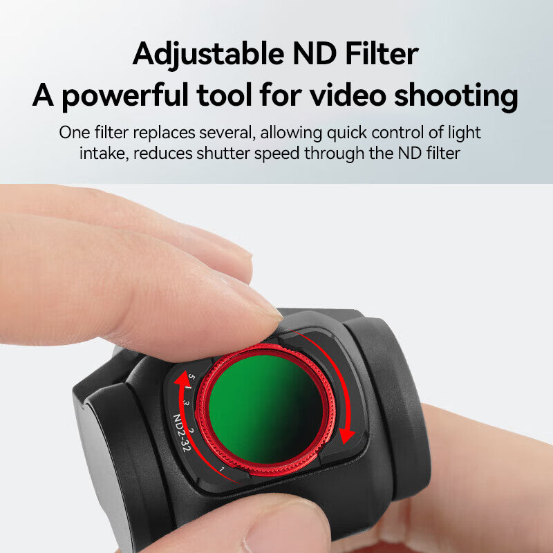 ochama×J.ZAO Kit de Filtres Pocket 3 - Filtres Magnétiques à Clipser (Black Mist/ND/CPL/UV) Compatibles avec Caméras DJI Osmo