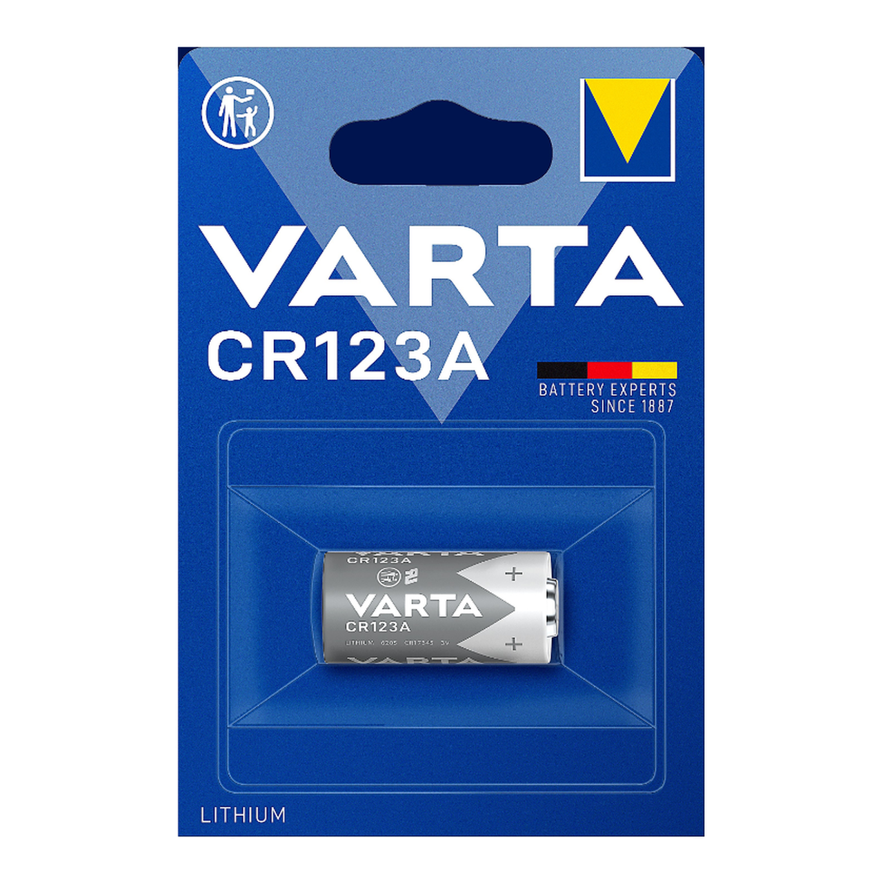 VARTA PILE LITHIUM CR123 x 1