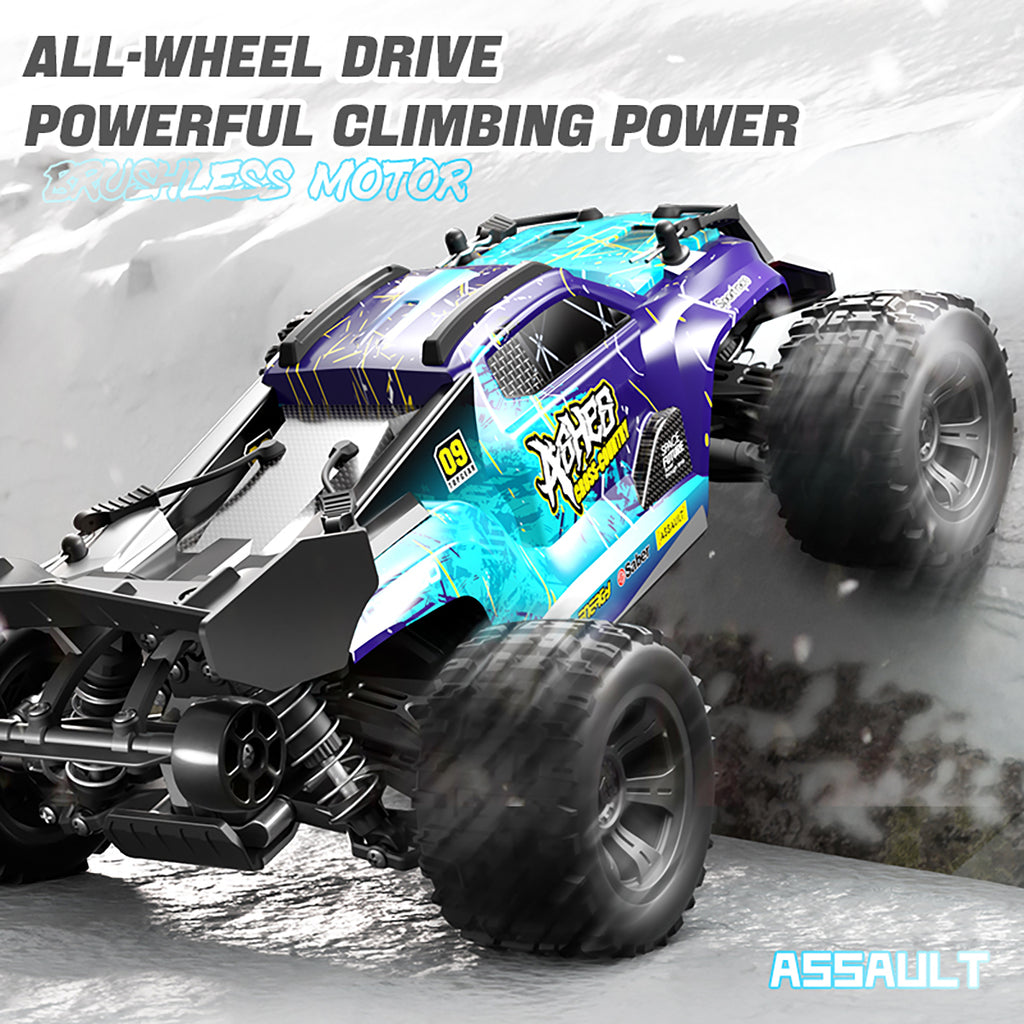 Voiture RC Tout-Terrain pour Adultes à l'Échelle 1:18 – Camion RC Tout-Terrain 4x4 Haute Vitesse 40+ km/h avec 1 Batterie Rechargeable, Véhicule Jouet Électrique 2,4 GHz pour Adolescents et Âge 14+.