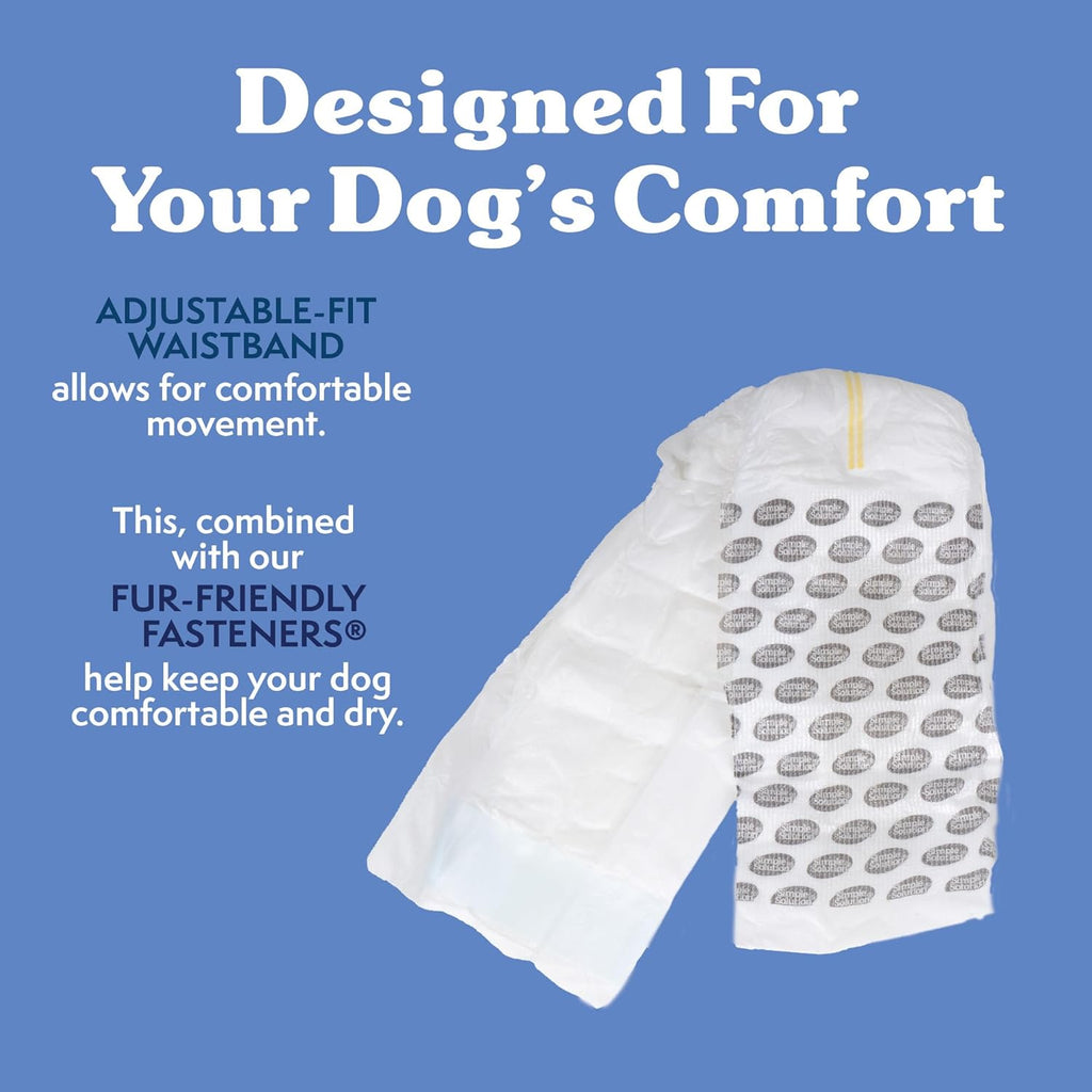Simple Solution Couches jetables pour chiens, grand paquet de 12