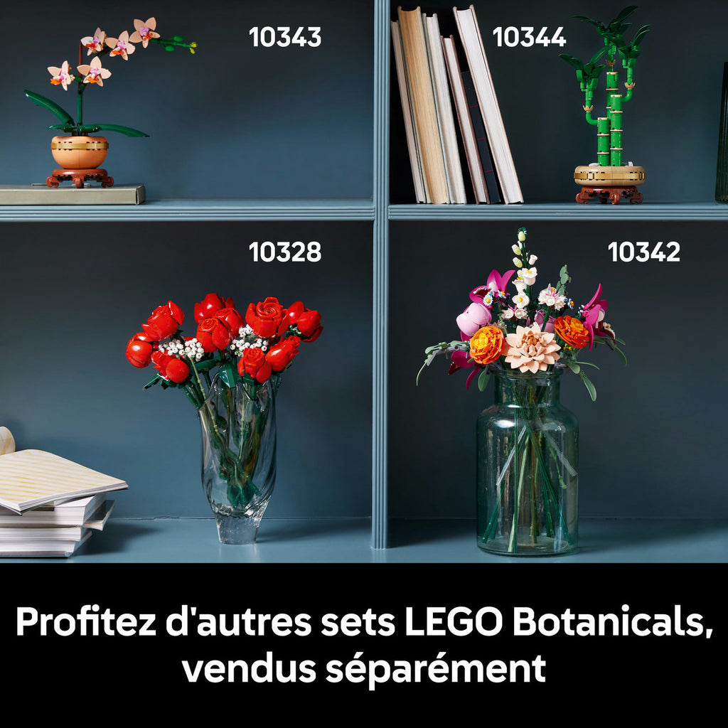 LEGO Botanicals 10342 Le joli bouquet de fleurs roses