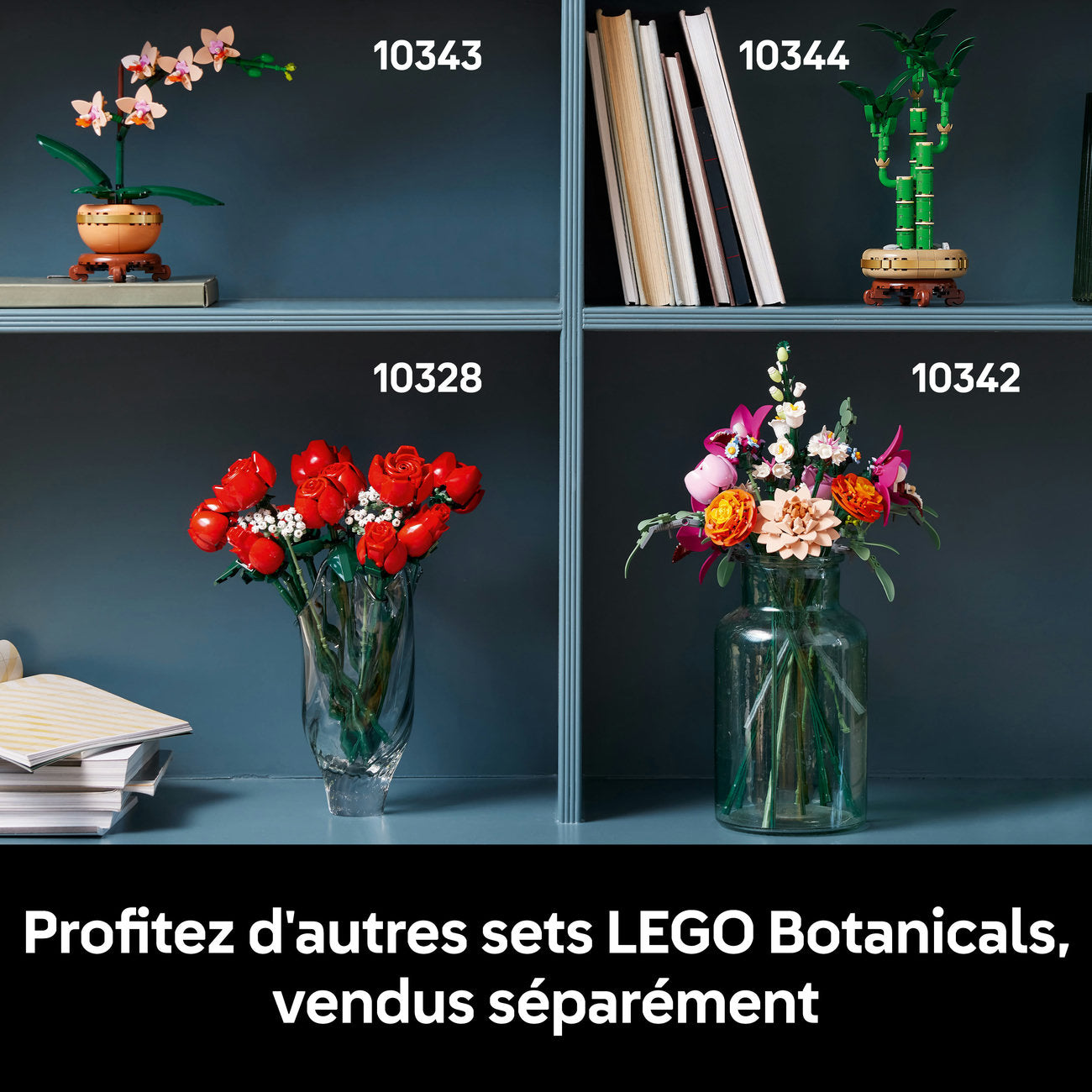 LEGO Botanicals 10342 Le joli bouquet de fleurs roses