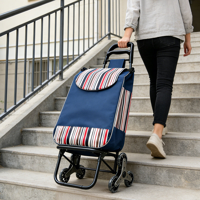 Strong bird Nouveau modèle 2026 | Caddie de courses compact monte-escalier à poignée ergonomique, Mini chariot pliable très vendu en Europe pour courses et usage domestique