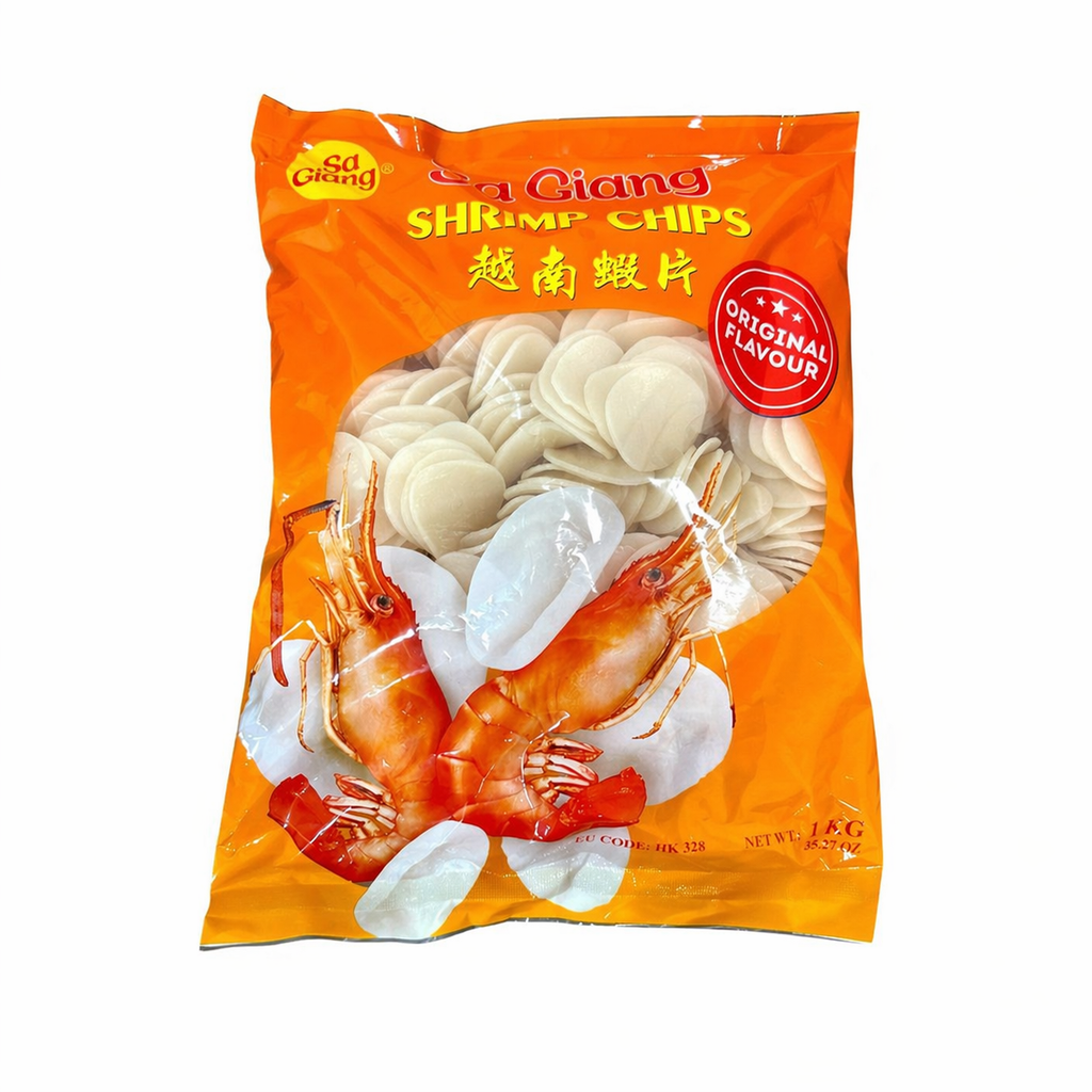 Sa Giang Kerupuk Udang - Chips de crevettes à frire 1 kg