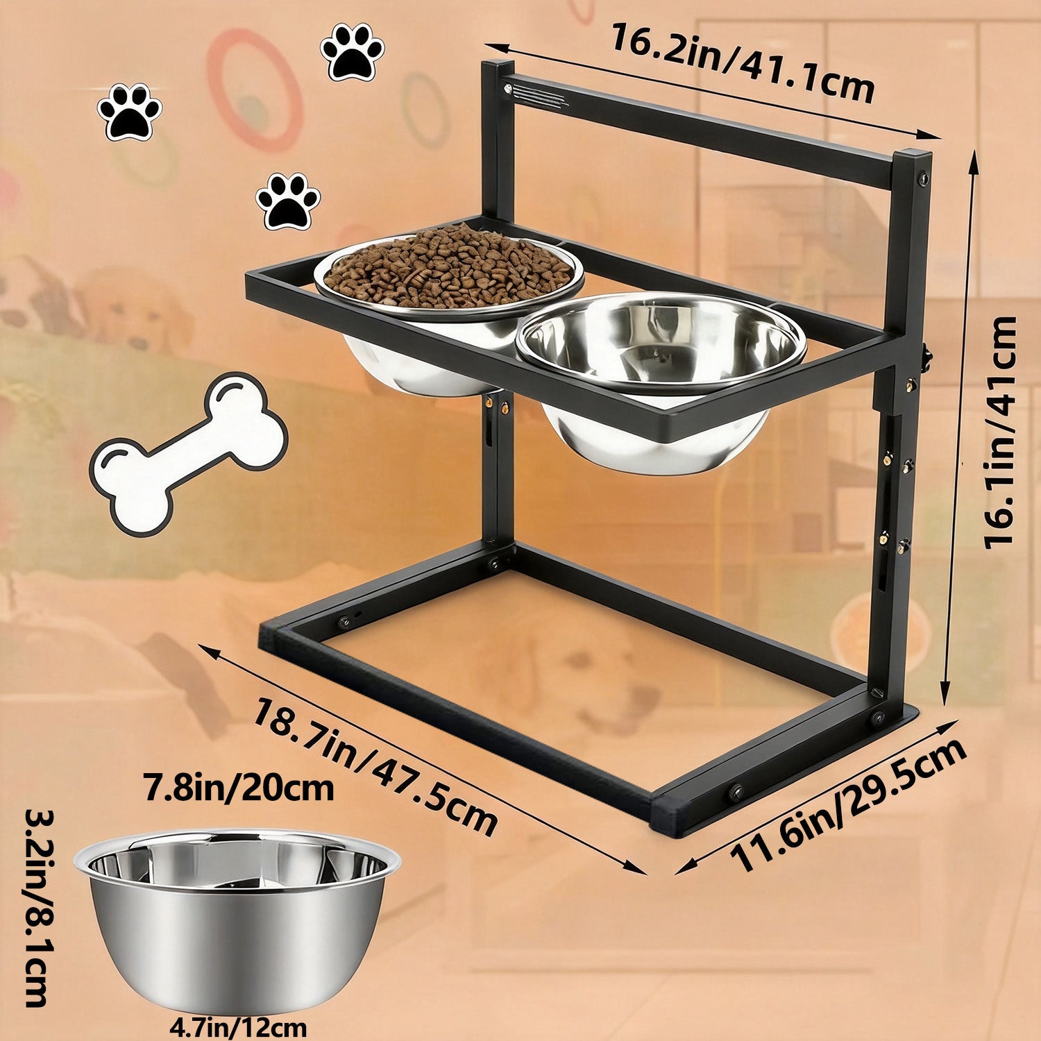 SRD Support de gamelle pour chien