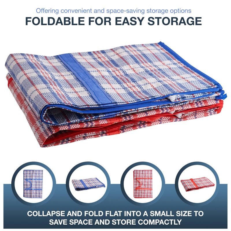 WhereHike Lot de 6 sacs de rangement pratiques pour couettes en duvet, gain de place, utilisables pour ranger vêtements et linge de lit, 68 x 50 x 24 cm, Rouge