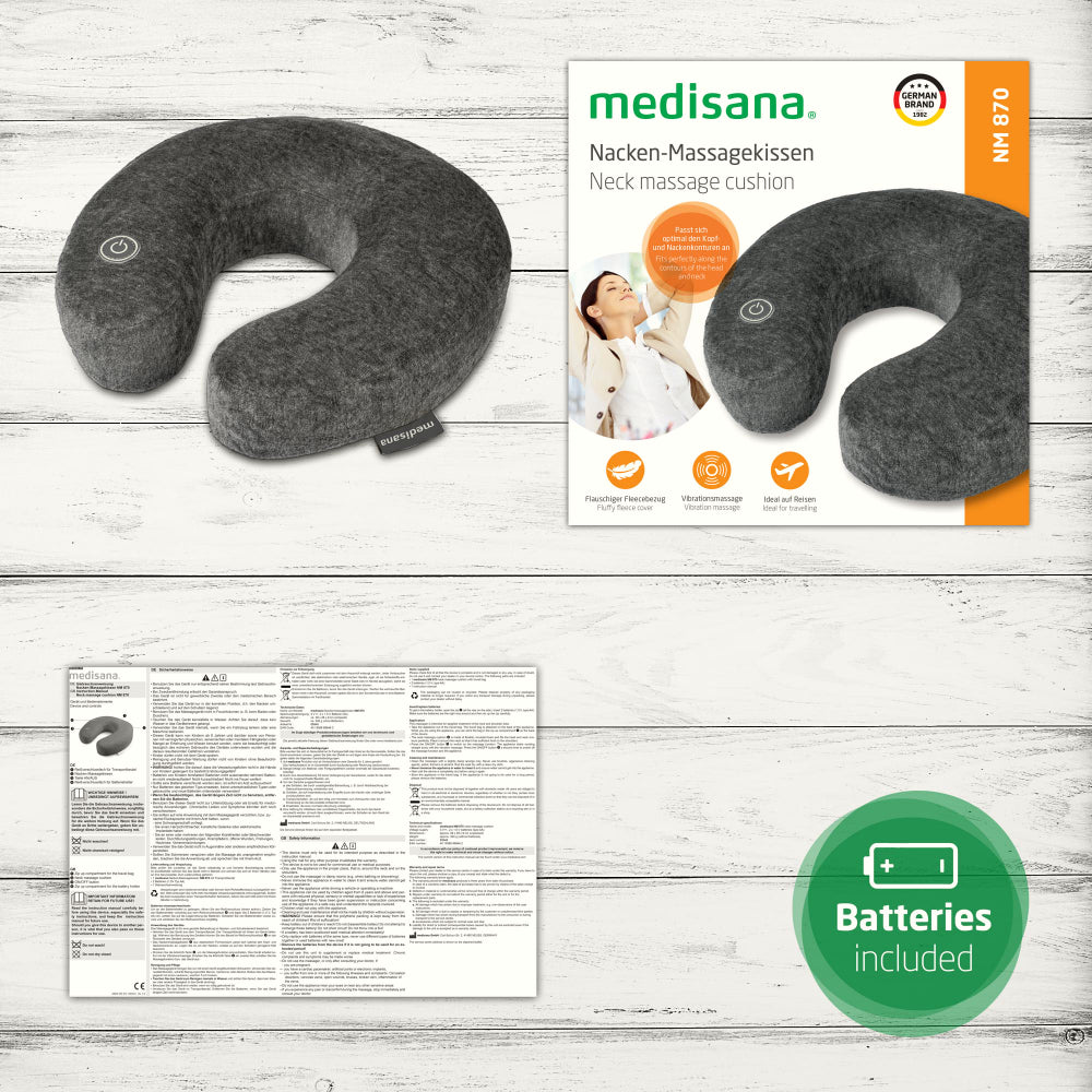 Medisana NM 870 Coussin de massage pour cervicales 3,6 W - Gris