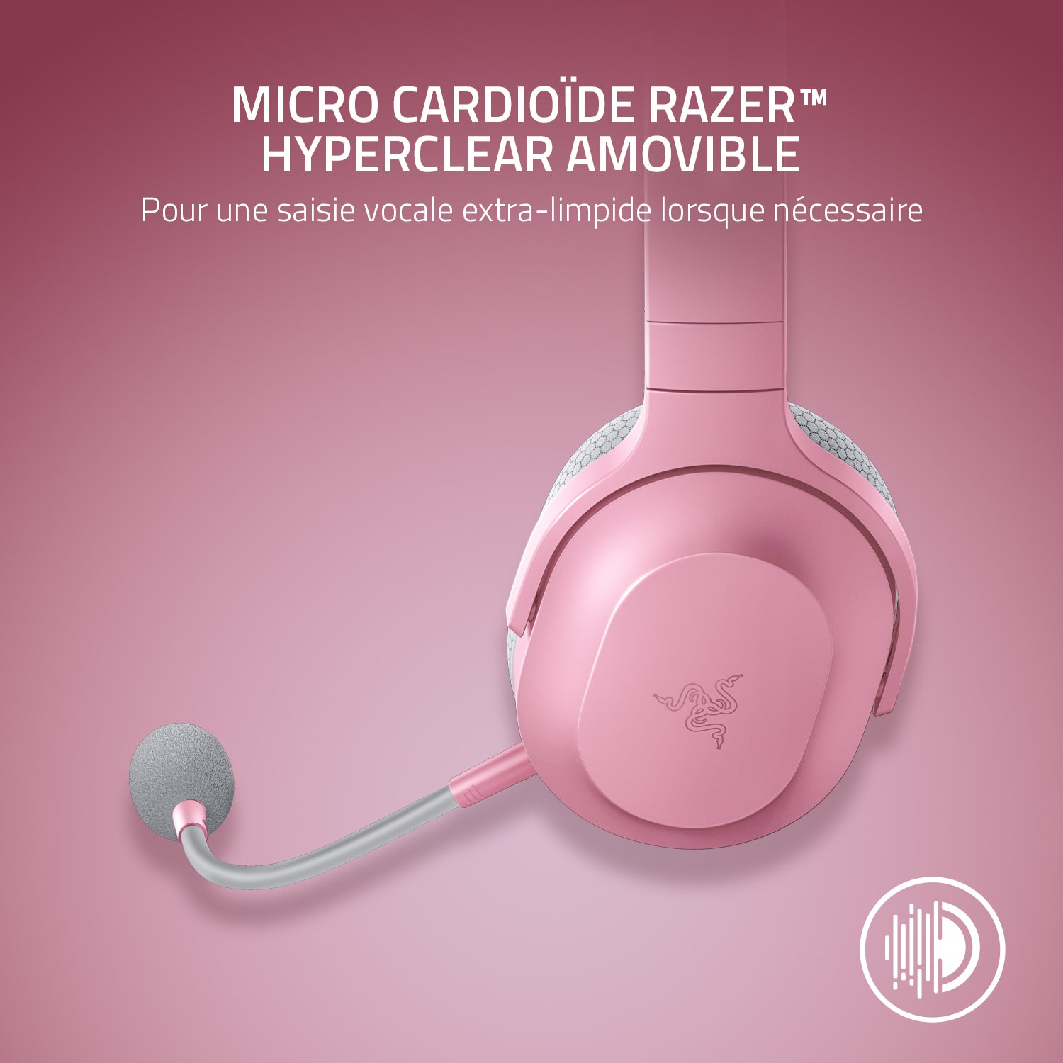 Razer Barracuda Casque Gaming sans fil - Rose Quartz