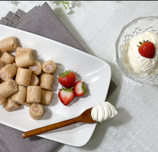 EARNEST F&B Pororo Mini rouleaux croustillants à la fraise - 60 g