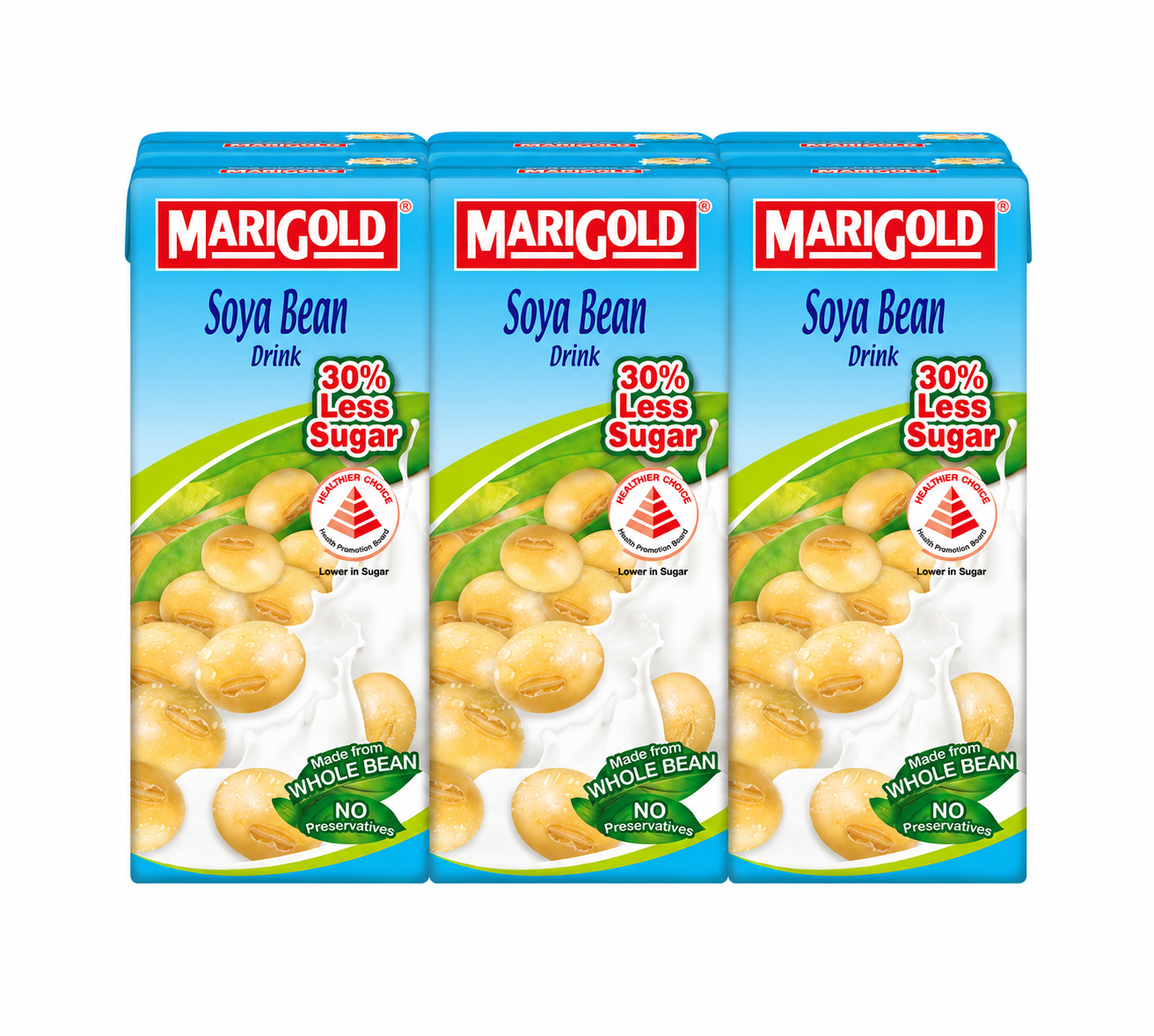 Marigold Boisson au Soja Moins Sucrée 6 x 250 ml