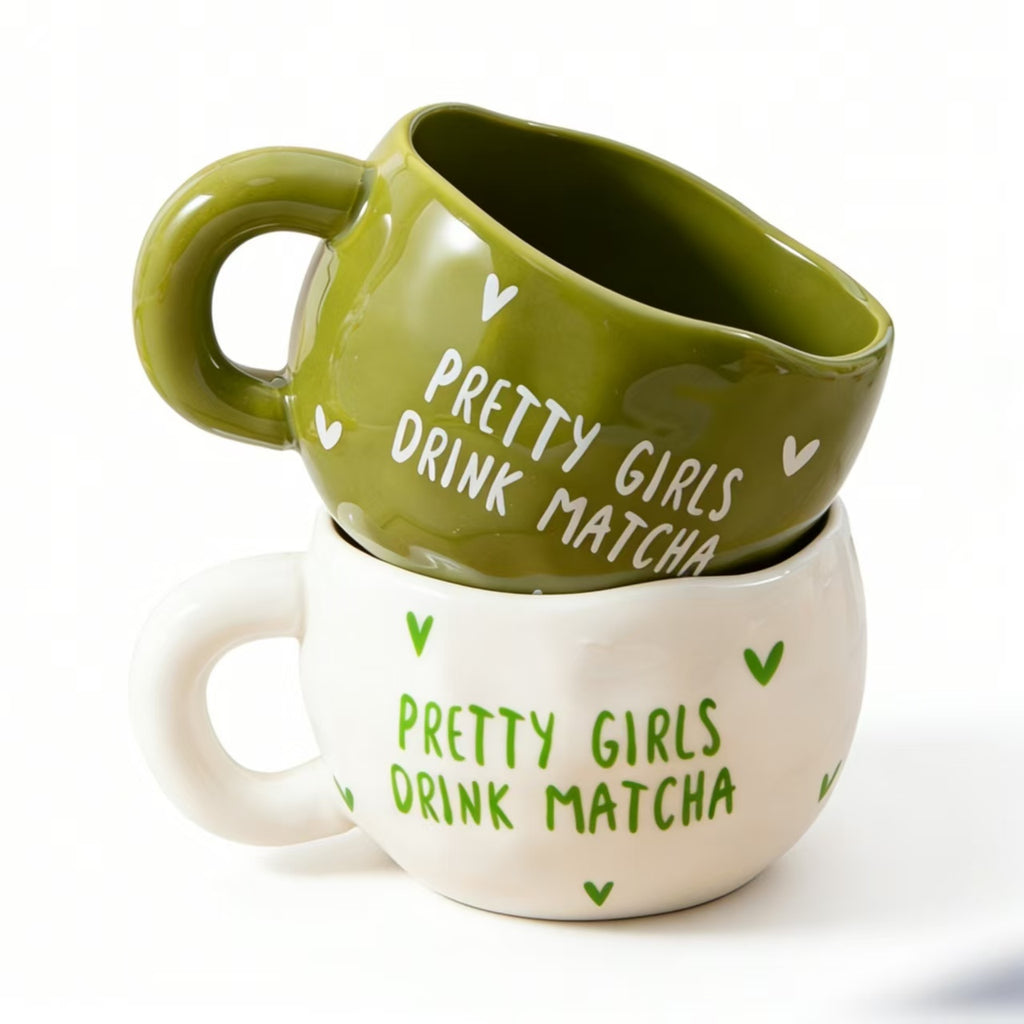 YumiPLUS Mugs artisanaux pour matcha - Lot de 2 pièces