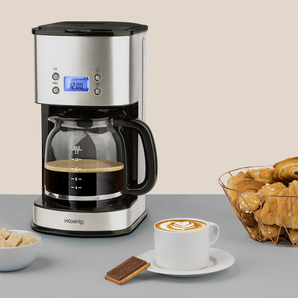 H.KOENIG Cafetière Programmable - Mg30 Silver