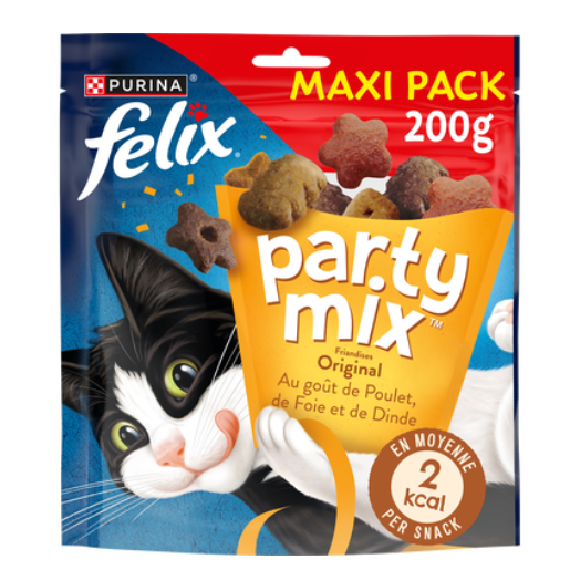Felix Friandises pour chats Snack Party Mix Original - Poulet, foie & dinde - 200 g