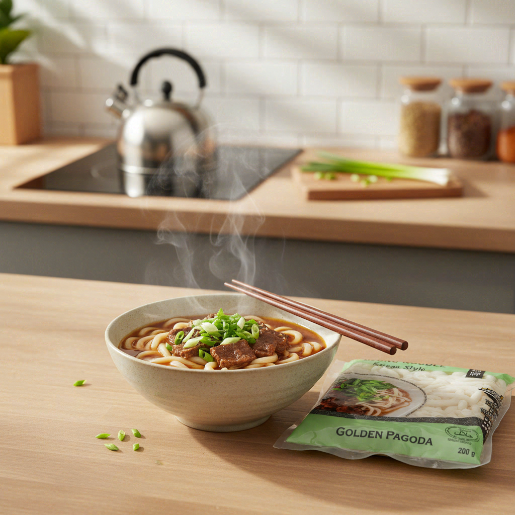 GOLDEN PAGODA Nouilles udon style coréen 200g