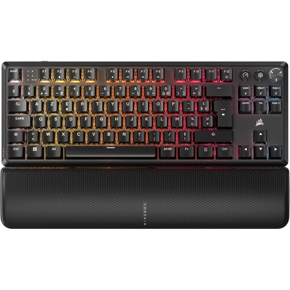 CORSAIR K70 CORE Clavier Gaming Mécanique (MLX Red) sans fil RGB TKL - AZERTY - Noir