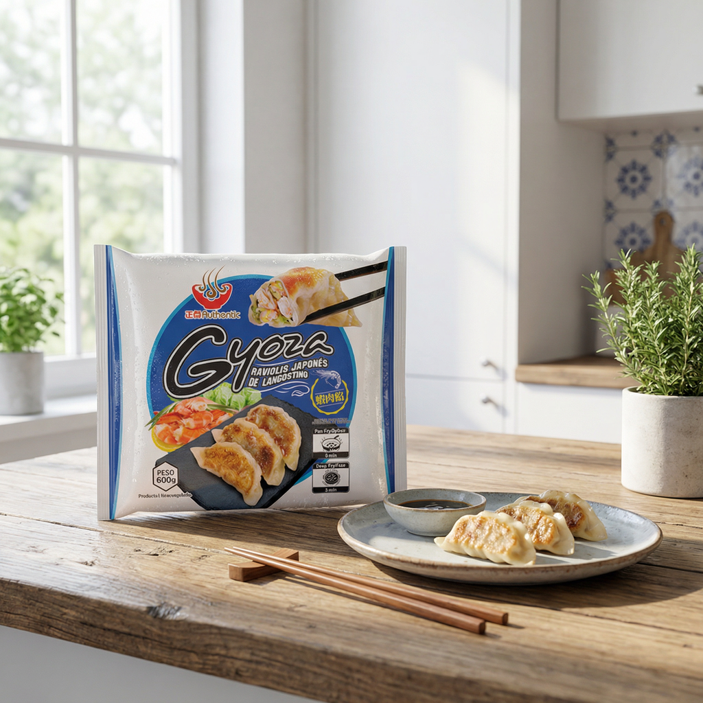 Authentic Mengfu Gyozas aux crevettes 600 g