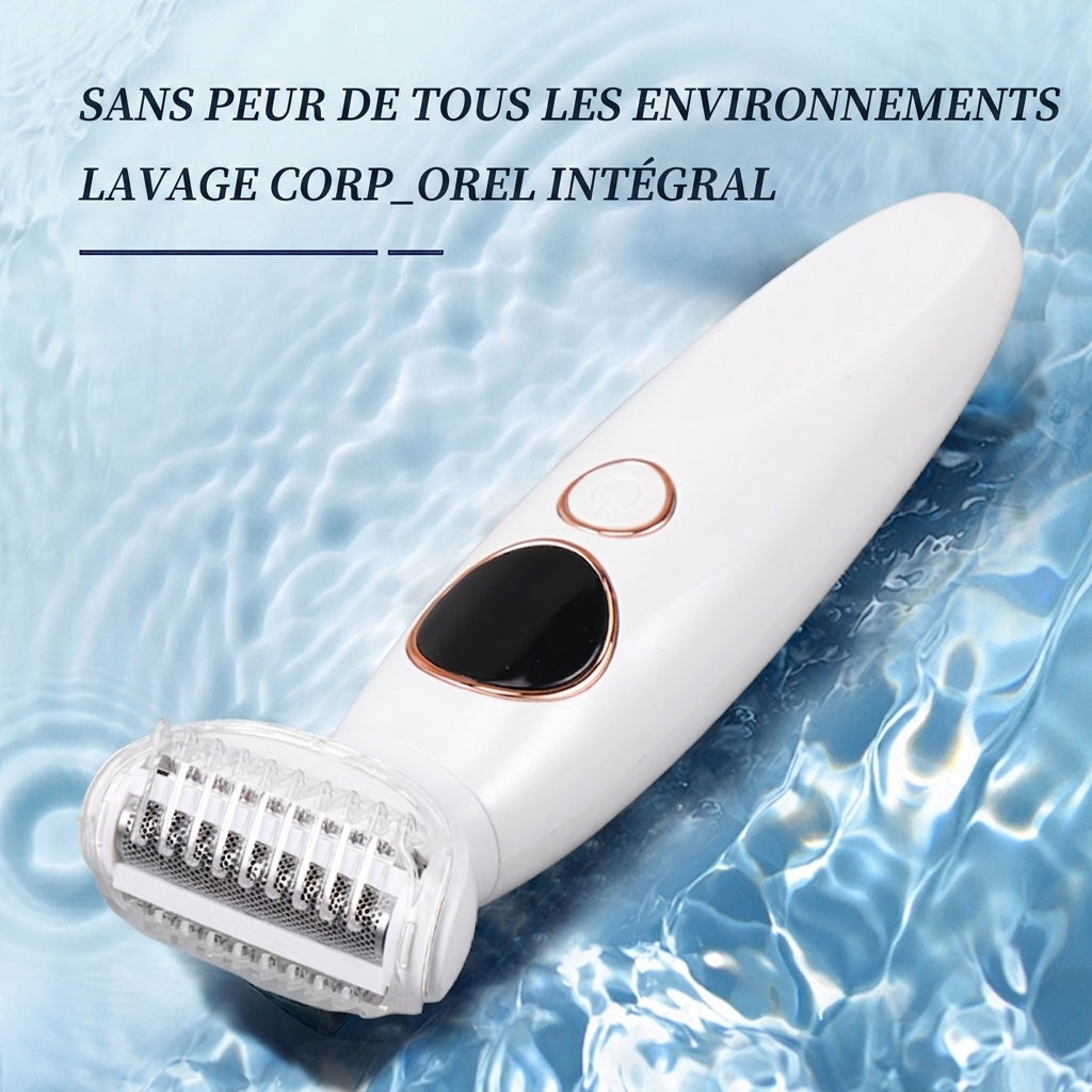 Tondeuse Électrique 3-en-1 Sparoma pour Femmes, Lames en Acier Inoxydable, 8308 Blanc