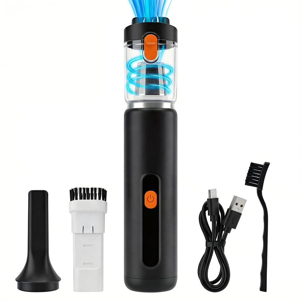 Mini aspirateur à main sans fil ATSHARK, petit aspirateur de voiture portable 10000Pa Forte aspiration, double mode, écran LED, charge rapide Type-C, convient aux voitures