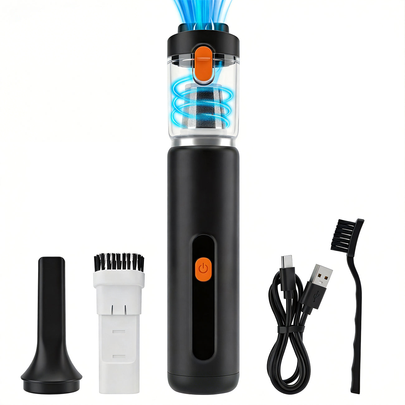 Mini aspirateur à main sans fil ATSHARK, petit aspirateur de voiture portable 10000Pa Forte aspiration, double mode, écran LED, charge rapide Type-C, convient aux voitures