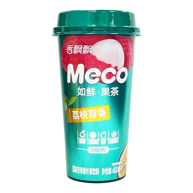 Senpure Meco Boisson au thé au jus de litchi et fruit de la passion 400 ml