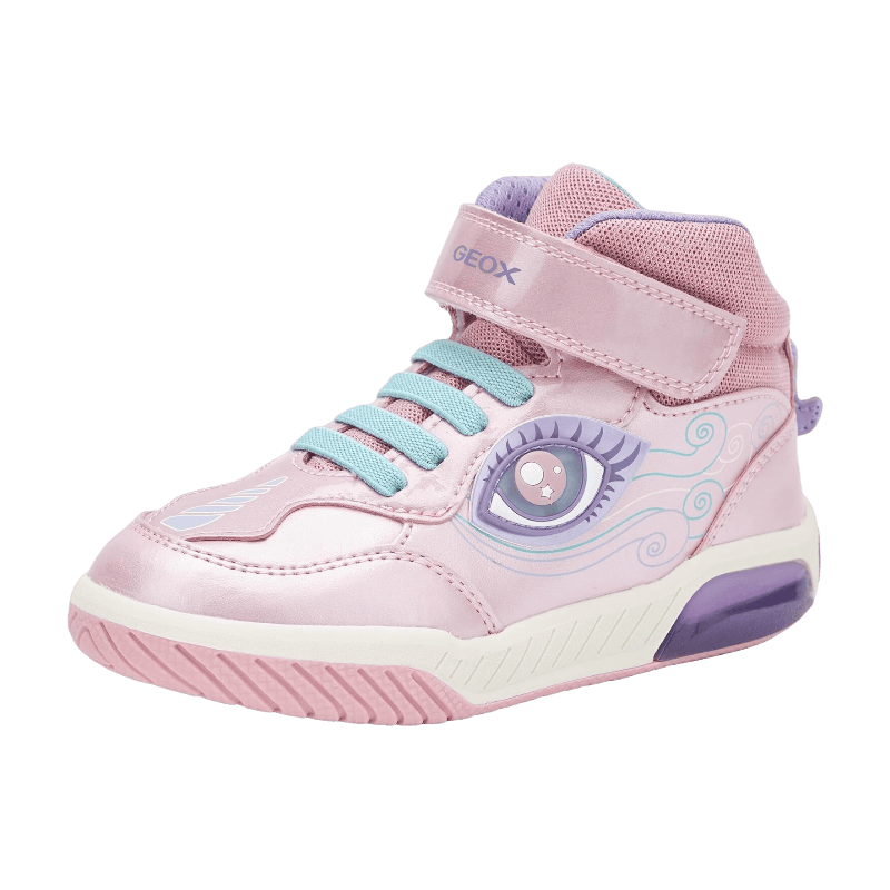GEOX J Inek Sneaker Femme Rose/Lilas
