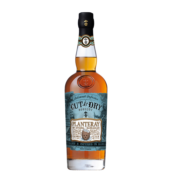 PLANTERAY RUM - (Ex Plantation) - Cut & Dry Coconut - Boisson spiritueuse à base de RHUM - Origine: Barbade - Notes de noix de coco & Vanille - 40% Alcool - 70 cl